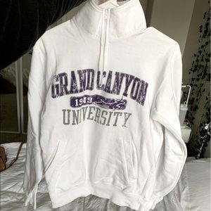 Quarter zip cotton GCU sweater